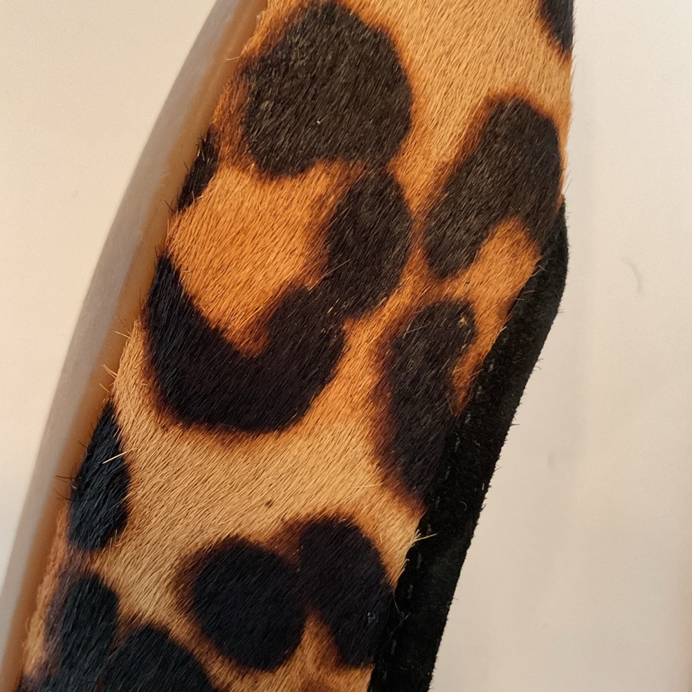 Madewell The Reid Ballet Flat in Leopard Calf Hair Black Brown Tan Cheetah 7.5 - Picture 10 of 14